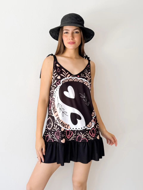 VEstido Floppy NEGRO equilibrio - comprar online