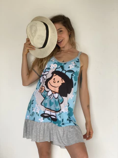 VEstido Floppy gris mafalda - PIPIRETA