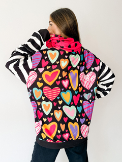 Sweater Begonia pink cuore - PIPIRETA