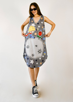VESTIDO ALOHA gris principito - comprar online