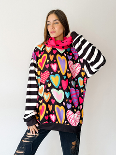 Sweater Begonia pink cuore - comprar online