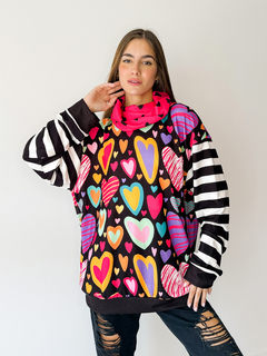Sweater Begonia pink cuore en internet
