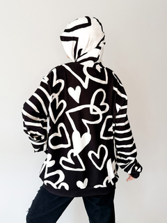 Sweater Sole cuore byn - PIPIRETA