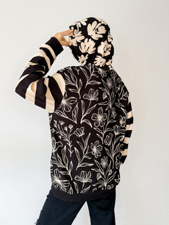 Sweater Sole black flower - PIPIRETA