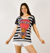 Remera Renata gris rainbow globo