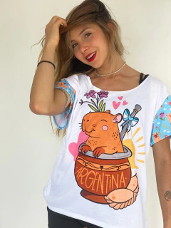 REMERA ARGENTO SPRING CAPIBARa - comprar online
