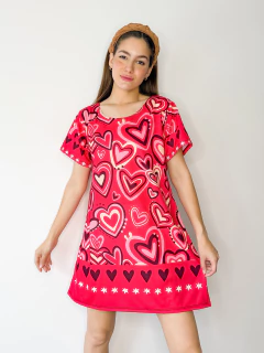 VESTIDO SHINE cuore pink on internet