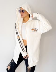 Campera frisada Rufina OFF WHITE PERROS on internet