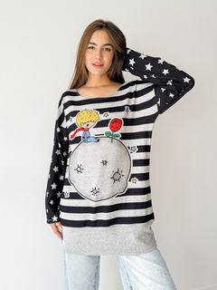 SWEATER ANDY GRIS PRINCIPITO - comprar online