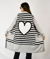 SACO CLOUDY GRIS CORAZON - buy online