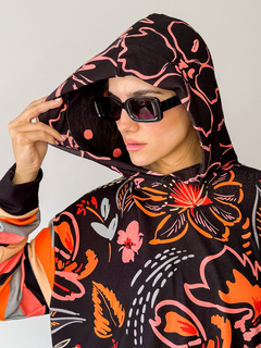Sweater Sole orange flower en internet