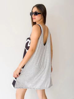 VESTIDO MACEIO gris mafalda cuore on internet