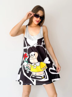 VESTIDO MACEIO gris mafalda cuore - buy online