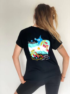 REMERA ARGENTO negra lo injusto - PIPIRETA