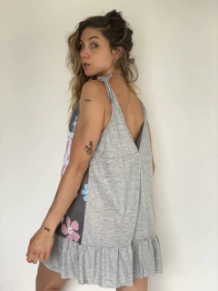 VEstido Floppy gris feliz - PIPIRETA