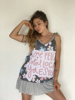 VEstido Floppy gris feliz on internet
