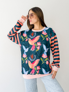 Buzo MELODY green birds - buy online