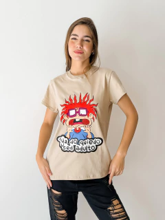 Remera Agus beige carlitos - comprar online