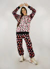 CONJUNTO FRISADO 2 PIEZAS STEPHEN PINK PRINT (BUZO Y PANTALON)