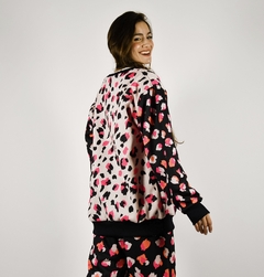 CONJUNTO FRISADO 2 PIEZAS STEPHEN PINK PRINT (BUZO Y PANTALON) - tienda online