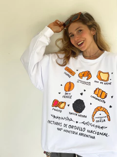 BUZO LIVIANO ARGENTO blanco facturas - comprar online