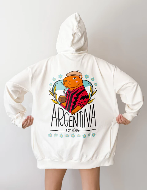 CAMPERA ARGENTO REPUBLICA OFF WHITE CARPINCHO - buy online