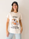 Remera Agus off white gatos - comprar online