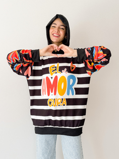 Sweater Betty negro amor cura - comprar online
