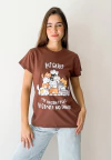 Remera Agus chocolate gatos - buy online