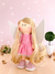 Boneca Fada - Vestido Rosa e Asas Brancas - comprar online