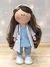 boneca médica com pijama azul