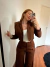 Blazer Alfaiataria Marrom Curto - comprar online