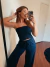 Tube Top Canelado Marinho - Giu Store