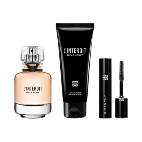 SET L´INTERDIT EDP 50 ML + BODY MILK 75 ML + MINI MASCARA. - comprar online