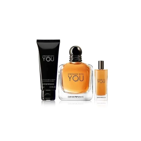 SET EMPORIO STRONGER WITH YOU EDT 100 ML + EDT 15 ML + GELDOUCHE 75 ML - comprar online