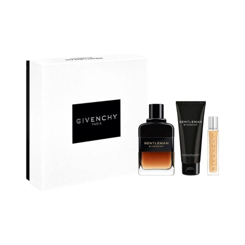 GIVENCHY - SET GENTLEMAN RESERVE PRIVEE EDP 100 ML + TRAVEL SPRAY 12.5 ML + GEL DOUCHE 75 ML - comprar online