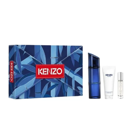 KENZO - SET KENZO HOMME INTENSE EDT 100 ML + GEL DOUCHE 75 ML + TRAVEL SPRAY 10 ML - comprar online