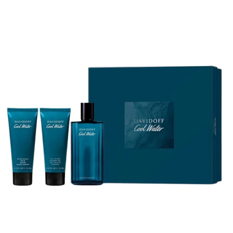 SET COOL WATER MAN EDT 125 ML + SHOWER GEL 75 ML + AFTER SHAVE 75 ML - comprar online