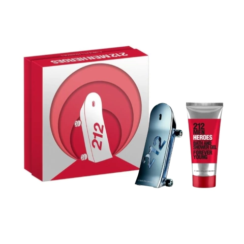 SET 212 HEROES EDT 90 ML + SHOWER GEL 100 ML - comprar online
