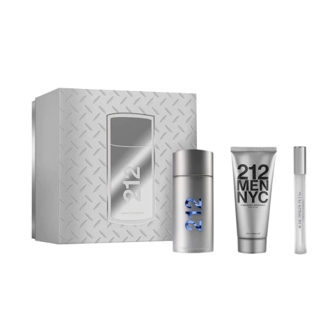 SET 212 MEN EDT 100 ML + AFTER BALM 100 ML + EDT 10 ML - comprar online