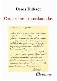 CARTA SOBRE LOS SORDOMUDOS - DIDEROT DENIS