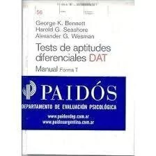 DAT TEST DE APTITUDES DIFERENCIALES DAT - BENNETT SEASHORE