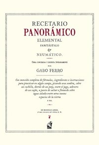 RECETARIO PANORAMICO ELEMENTAL FANTASTICO Y NEUMATICO - GABO FERRO