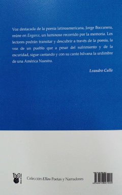 ENGARCE POEMAS POR LA MEMORIA - JORGE BOCCANERA - comprar online