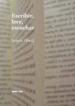 ESCRIBIR LEER ESCUCHAR - OBEID LETICIA