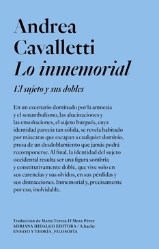 LO INMEMORIAL EL SUJETO Y SUS DOBLES - CAVALLETTI ANDREA