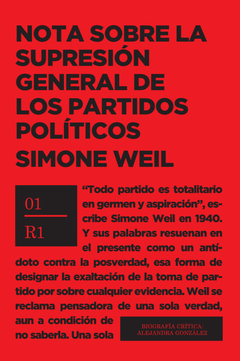 NOTA SOBRE LA SUPRESION GENERAL DE LOS PARTIDOS PO - WEIL SIMONE