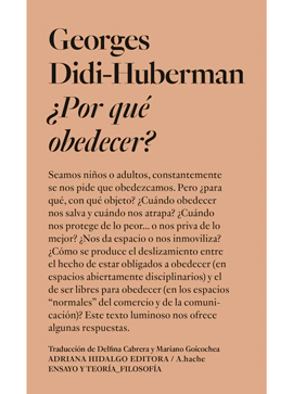 POR QUE OBEDECER? - GEORGES DIDI HUBERMAN