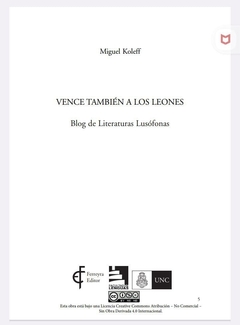 VENCE TAMBIEN A LOS LEONES BLOG LIT LUSOFONAS - KOLEFF MIGUEL