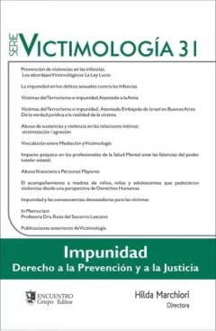VICTIMOLOGIA 31 IMPUNIDAD - HILDA MARCHIORI DIRECTORA